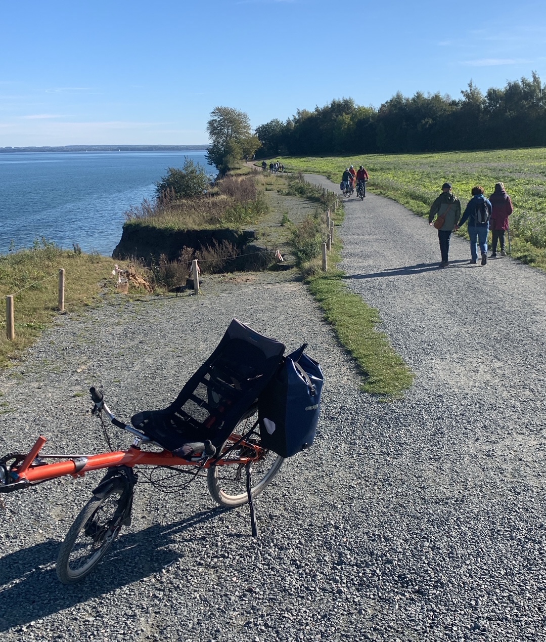 Erosion had eaten the cycling path